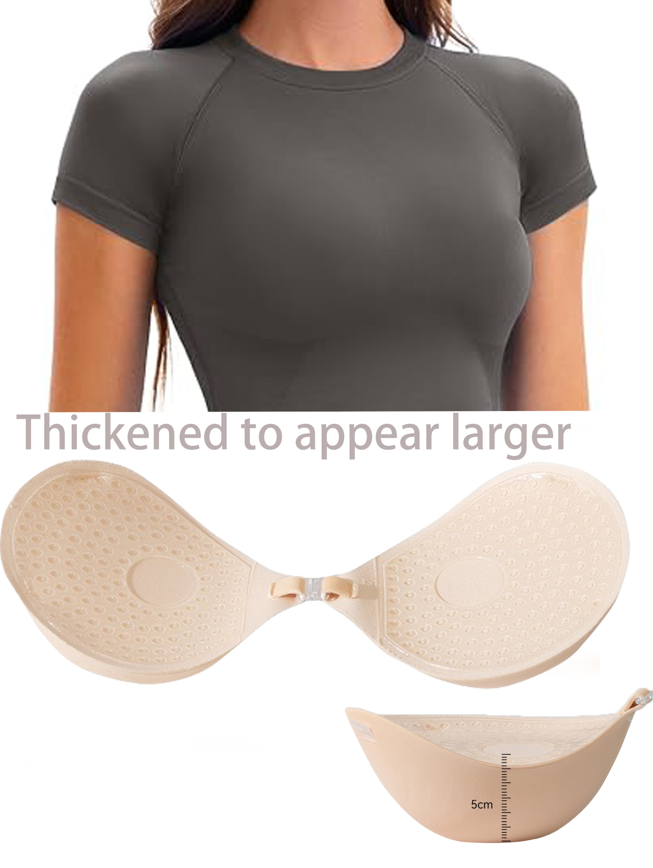 Push Up Bra Silicone - 5CM Verdikte Borst Sticker Onzichtbare Siliconen