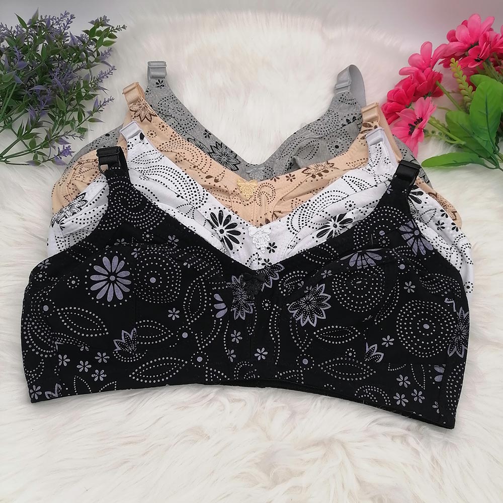 Cotton Bra Everyday - Dames grote cup draadloze beha katoen